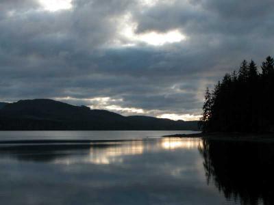 Dusk at Rupert inlet