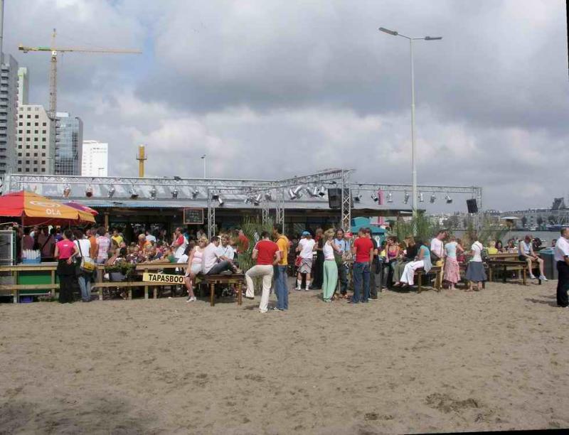 Rotterdam Beach at Leuvehoofd, near Erasmus bridge