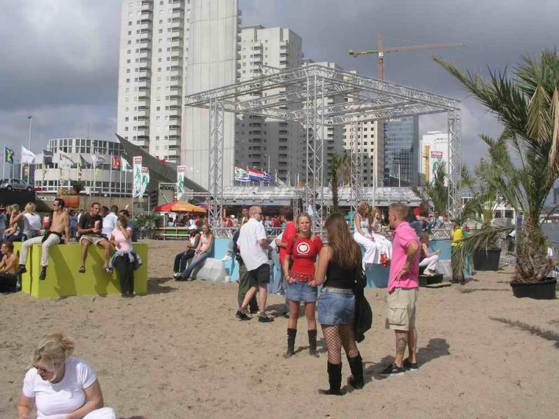 Rotterdam Beach at Leuvehoofd, near Erasmus bridge