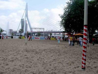 Rotterdam Beach at Leuvehoofd, near Erasmus bridge