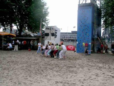 Rotterdam Beach at Leuvehoofd, near Erasmus bridge