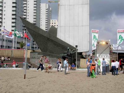 Rotterdam Beach at Leuvehoofd, near Erasmus bridge