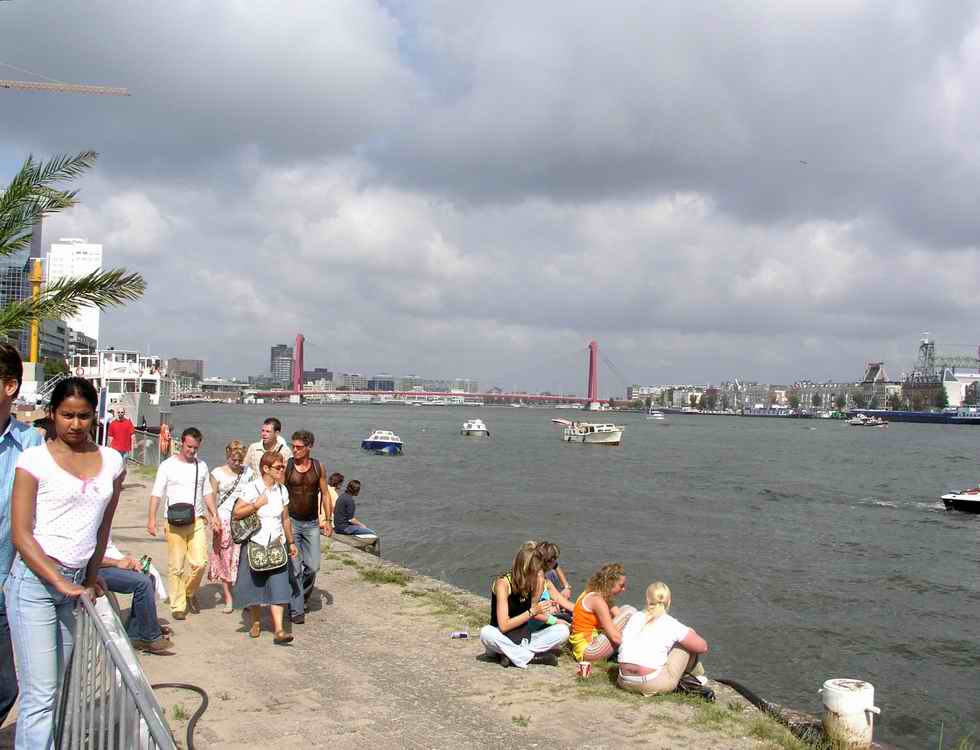 Rotterdam Beach at Leuvehoofd, near Erasmus bridge