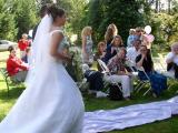 Marissa walking down the aisle