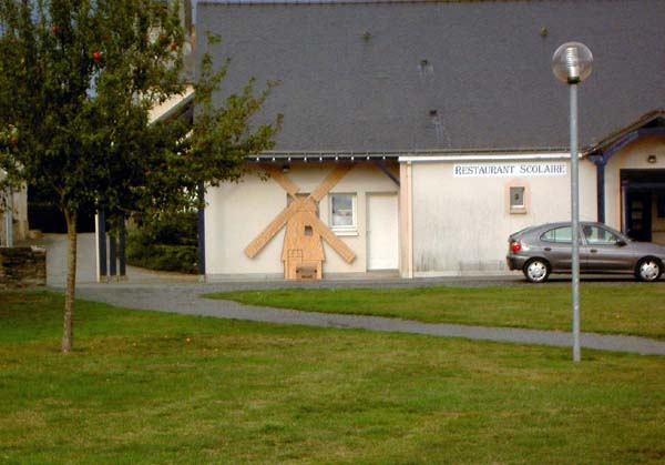 Het restaurant van de school