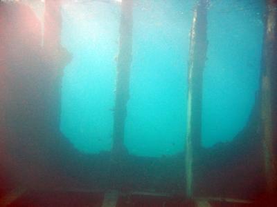 Inside the wreck