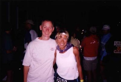 Nikki and I before the start of WS 2003