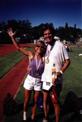 One of the nicest people in the world -- Rob Apple at the finish of WS '03