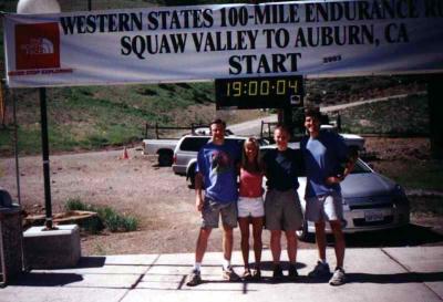 David, Nikki, and Rob the day before the 2003 Western States run