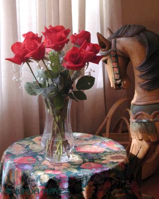 Valentine Roses Horse 002bZ