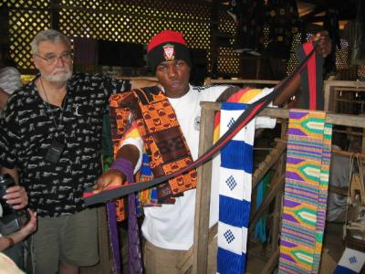 Kente Cloth weaving - Bonwire Village