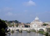 Basilica San Pietro with Ponte San Angelo in foreground