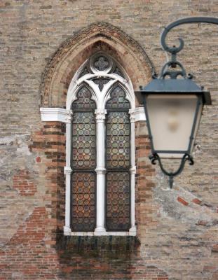 Window and Lantern in Venice