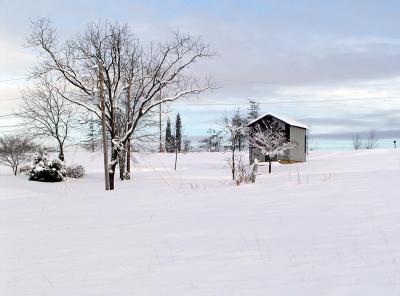 February Snowfall in rural North Carolina