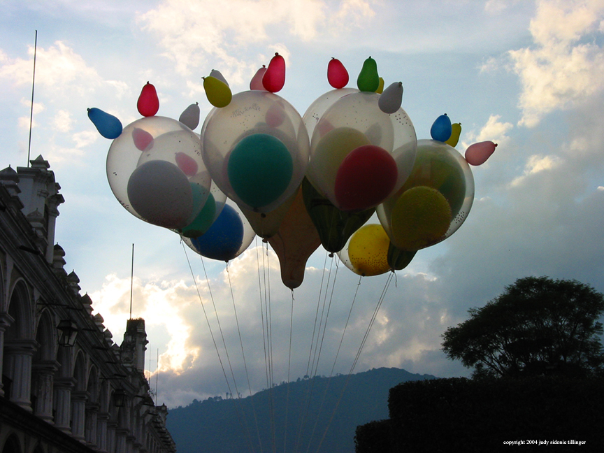 balloons, antigua, guatemala