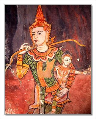 Mural painting at Wat Prasrimahathat