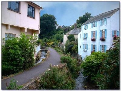 Along River Lym, Lyme regis