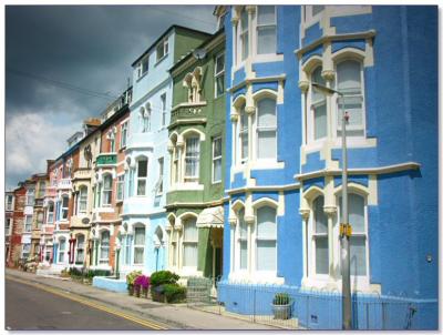 A row of B&Bs, Weymouth