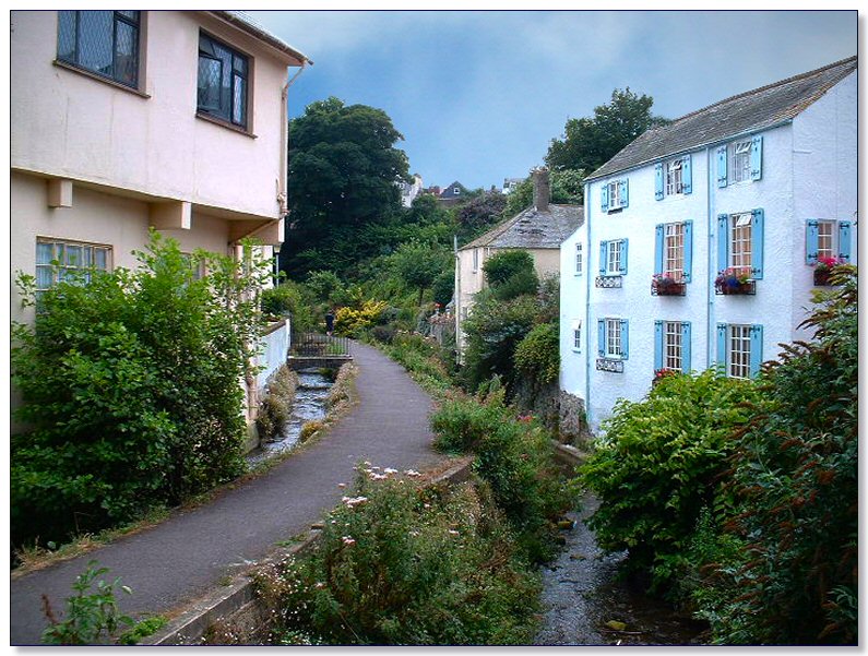 Along River Lym, Lyme regis