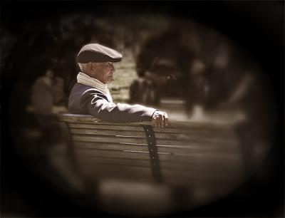 Sitting in the park