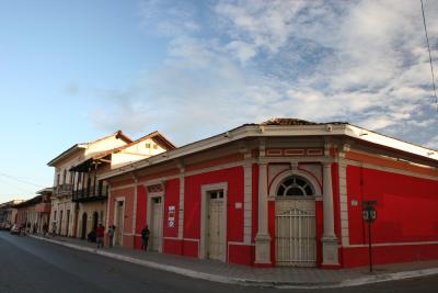 nice colorful buildings in Granada