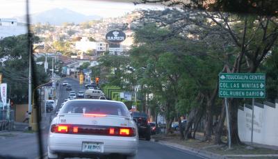 arriving in Tegucigalpa, the capital of Honduras