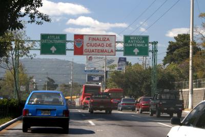 driving past the capital, Guatemala City