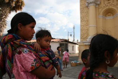 half the people still wear traditional clothing in Guatemala!