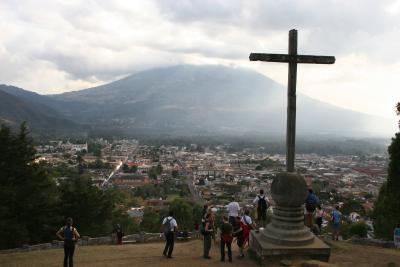 View on Antigua from Cerro de la Cruz (Hill of the Cross)
