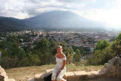 View on Antigua from Cerro de la Cruz (Hill of the Cross)