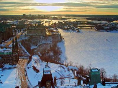 Sunset from the Peace Tower