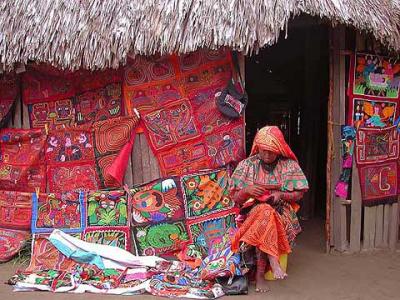 San Blas Kuna Indian Sewing 2