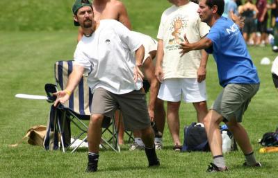 Kevin throws (another) forehand