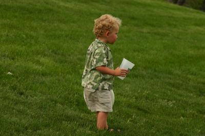 Even kids liks the brew (just kidding, it's water)