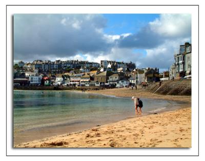 Kids on the beach, St. Ives, Cornwall