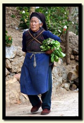 Carrying Vegetables, Baoshan (Shitou Cheng)