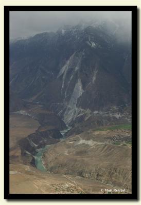 Tiger Leaping Gorge as seen from above, Lijiang-Zhongdian
