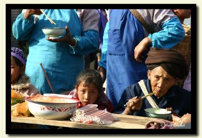 Eating Spicy Noodles at the Market, Xishuangbanna