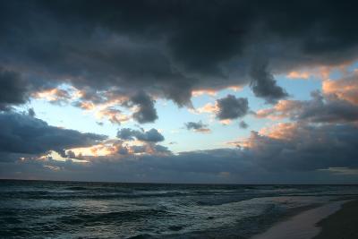 Pre-dawn clouds, Cancun