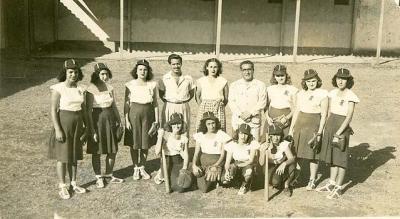 Mom's High School Softball Team in Cuba-April 4, 1946