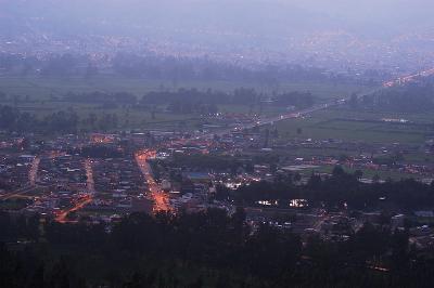 Baos del Inca at dusk