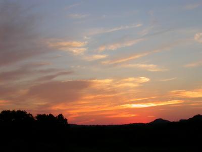 Deer Creek Sunset,  August 13, 2004