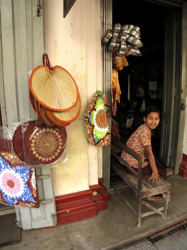 Religious Goods Shop, Chinatown, Yangon, Myanmar, 2005