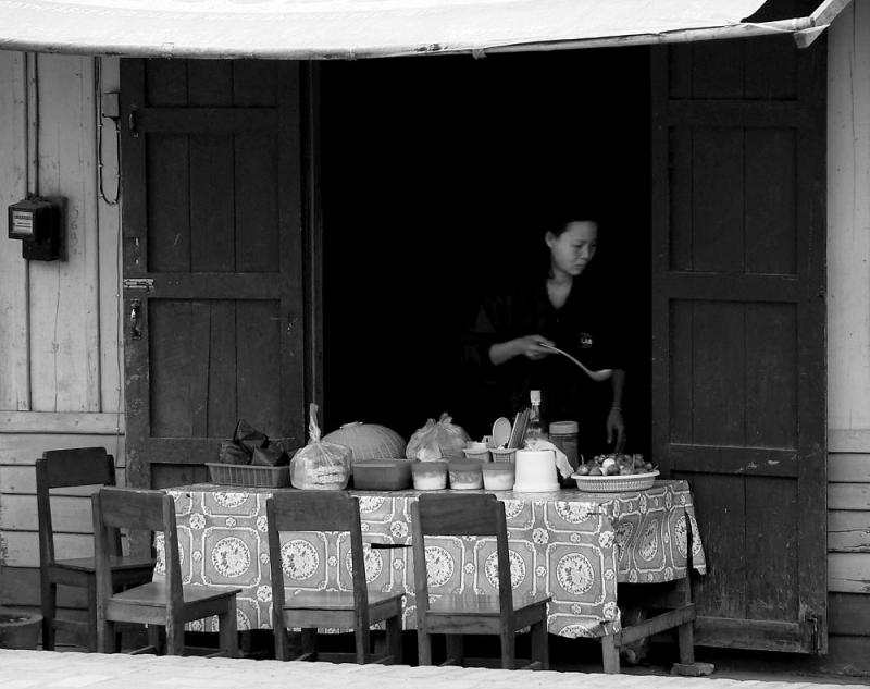 Woman with Ladle, Luang Prabang, Laos, 2005