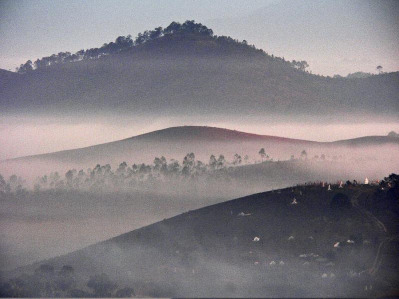 Foggy Dawn, Phonsavan, Laos, 2005