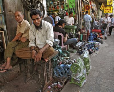 Motor Row, Indian Quarter, Yangon, Myanmar, 2005
