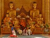 Eleven Buddha Images, Shwedagon Pagoda, Yangon, Myanmar, 2005