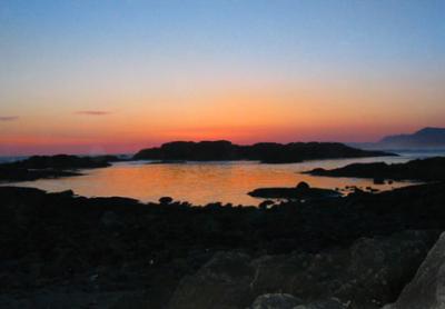 Sunset on Long Beach Vancouver Island