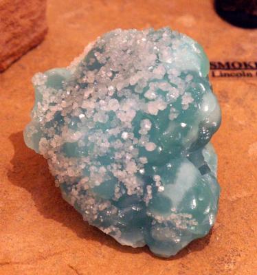 Calcite on Smithsonite