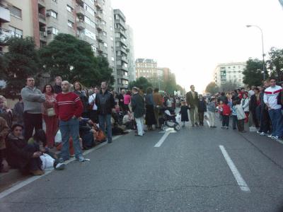 Spanish Kids waiting for parade to start